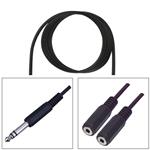 Cavo da spina stereo 6,3 a 2 prese mono 3,5 L=1,5m