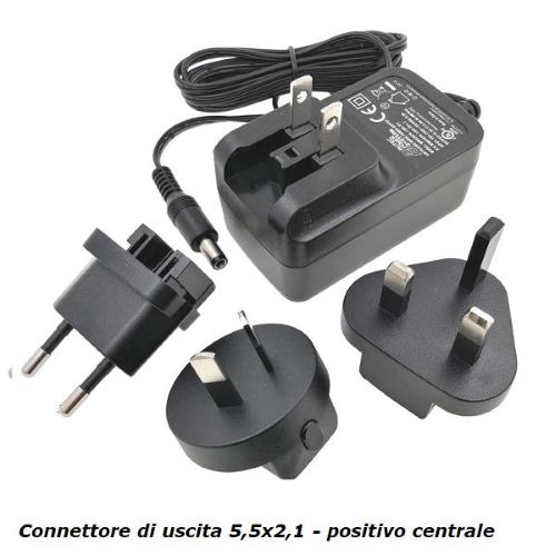 WM036P6, ac/dc, 100~240Vac/12Vdc 3A (+) 2,1x5,5