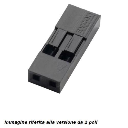 2542, supporto per contatto femmina 5 poli P=2,54