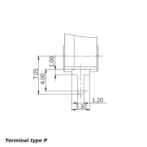 SM1, micro switch con leva e rotella 