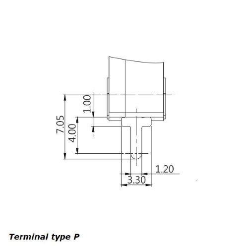 SM1, micro switch con leva e rotella 