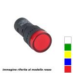 AD22, spia da pannello 24Vac/dc a led, Ø 16 Blu