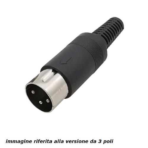Spina DIN 4 poli volante
