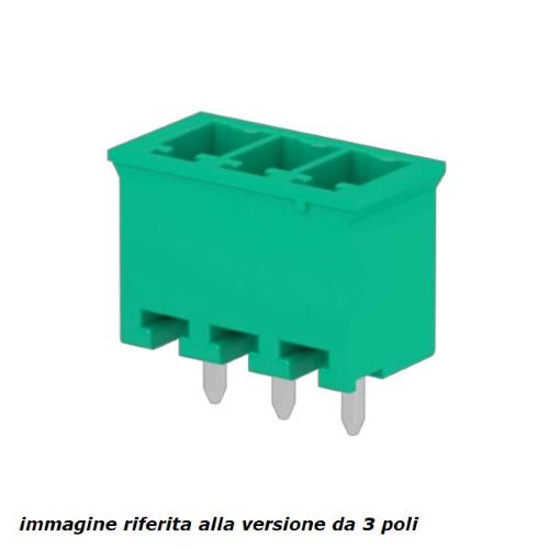 CTM020PT, conn. maschio 2 poli P=3,81 polarizzato