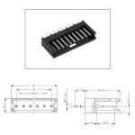280520-1, connettore maschio 12x1 P=2,54