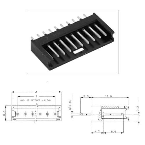 280375-1, connettore maschio 15x1 P=2,54