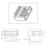 280380-1, connettore maschio 8x1 90° P=2,54