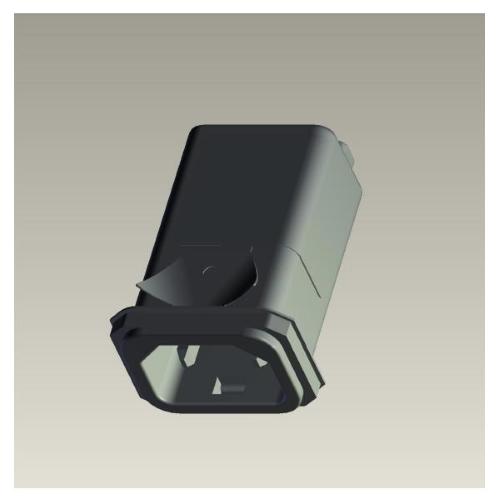 IH, filtro con spina IEC 320-C18 6A, terminali faston 4,8