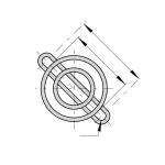 Griglia in metallo per ventole 25x25