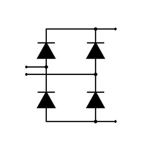 UR4KB80, single phase bridge rectifier, 800V 4A