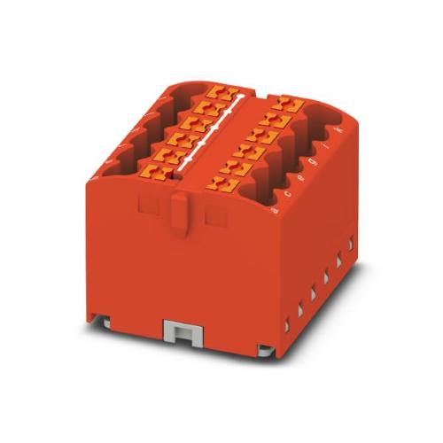 3273420, morsetto 12 poli PTFIX 12X2,5 Rosso, con adesivo