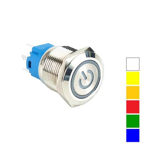 XDL17, deviatore da P. Ø 16 mm N.A./N.C. luce 24V Rossa