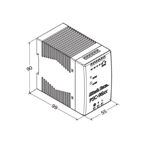 PSC96, alimentatore 88 ~ 264Vac / 15Vdc 6,4A 96W