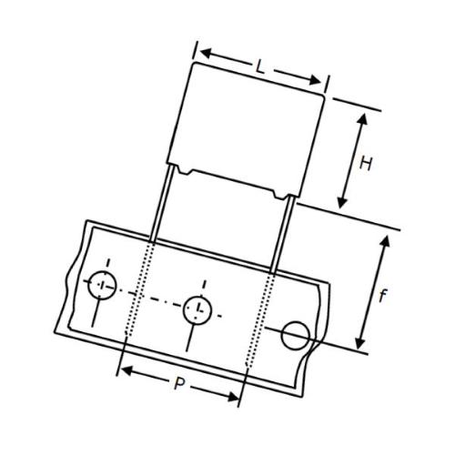 Condensatore P. 82nF 100V P=5 5% R82