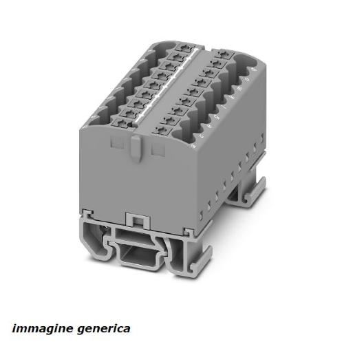 3274144, morsetto 18 poli PTFIX 18X2,5 Grigio, NS15