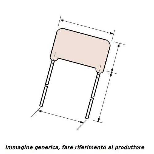 Condensatore P. 3,9nF 1,6KV P=7,5 3% ECW