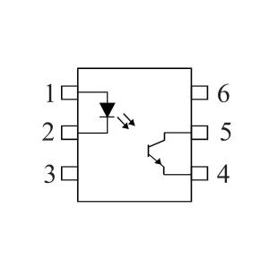 CNY17F-3X, optoisolator 1-Channel, output transistor