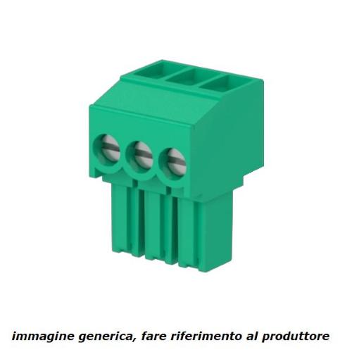 CTF03008, conn. femmina 3 poli P=3,50 affiancabile