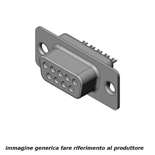 ADF50LLZ, connettore D-Sub femmina 50 poli a saldare