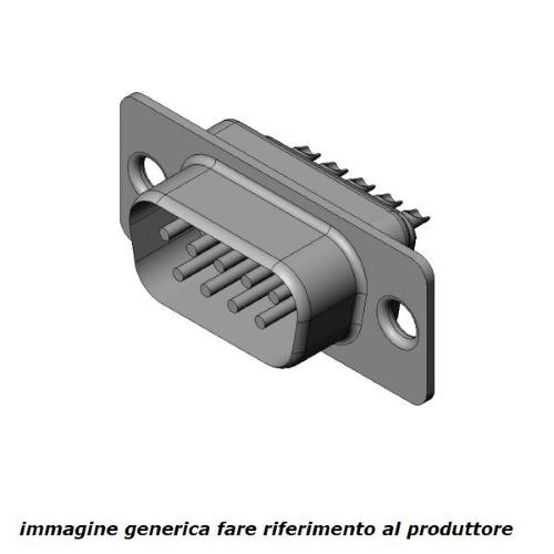 DS50L, connettore D-Sub maschio 50 poli a saldare 