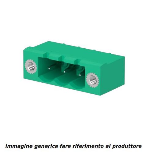 CIM129V5, conn. maschio 12 poli P=5,08 90° con fermi