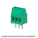 MSD02004, morsettiera 2 poli P=2,54 H=10 affiancabile