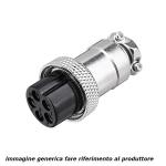 GX20-15, connettore 15 poli volante con contatti femmina