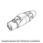 AX, presa 5 poli XLR volante, Arancio
