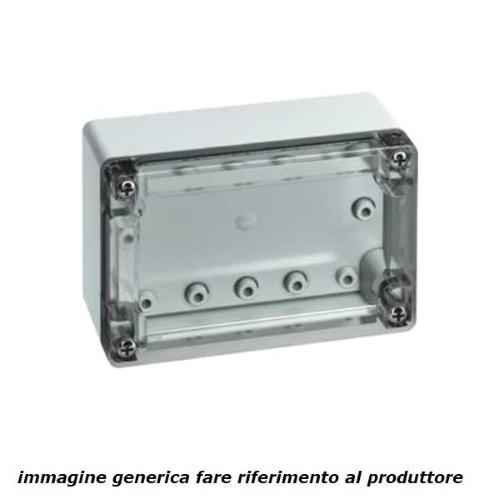 10150601, contenitore plastico 162x85x82 Grigio, cover trasparente