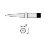4PTL8, punta a cacciavite lunga, 425°C, 2,0x1,0 mm