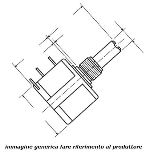 536, potenziometro 10 giri 100 Ohm