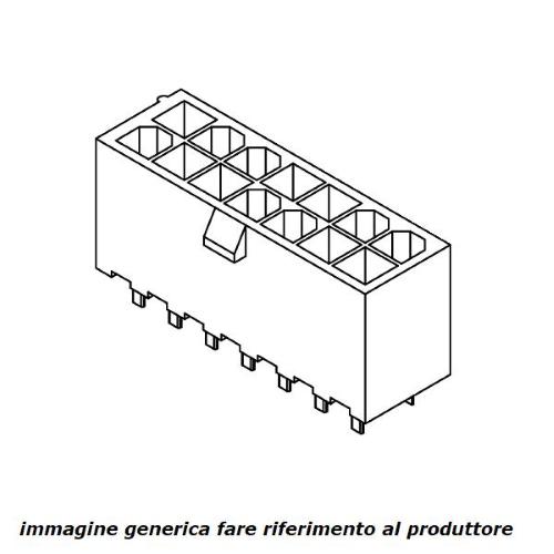4201, connettore maschio 4 poli P=4,20