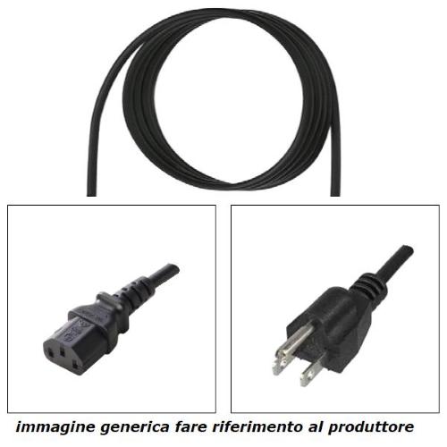 Cavo 3x18AWG L=4,5m da spina 5-15P a presa C13, Bianco