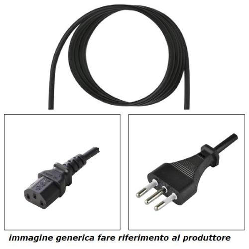 Cavo 3x1,00 L=3m da spina 10A a presa IEC, Nero