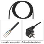 Cavo 3x0,75 L=2m con spina Schuko 90°