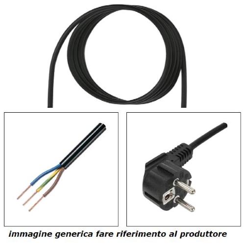 Cavo 3x0,75 L=2m con spina Shuko 90°