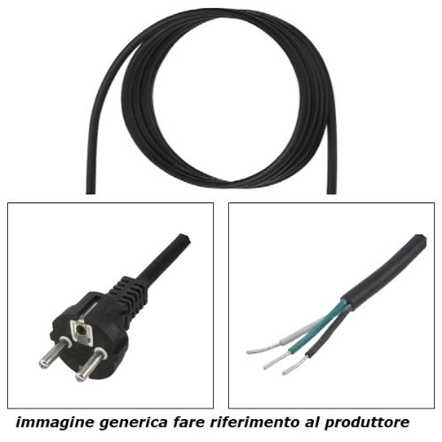 Cavo 3x1,50 L=3m con spina Schuko