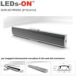 Profilo SLW8 anodizzato Silver L=1m