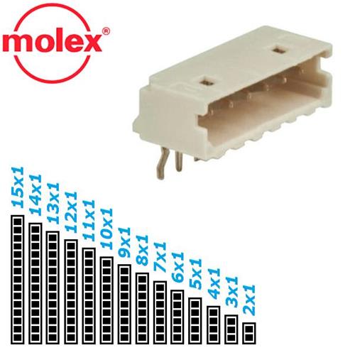 53015-0410, connettore maschio 4 poli P=2,0 90°
